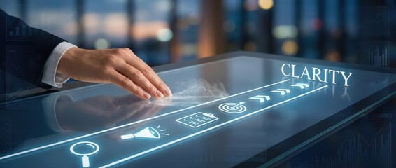 Clarity: Hand Touching Interactive Screen with the Clarity