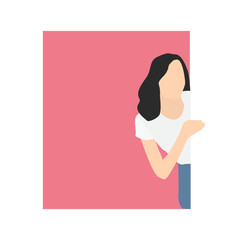 People Peeping Illustration