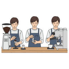 Expert Vector Illustration SEO Specialist Team at Work