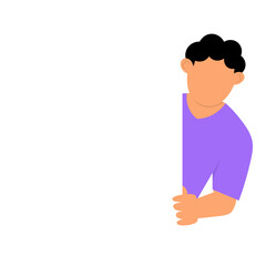 People Peeping Illustration