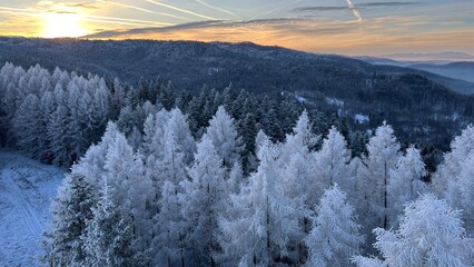 Zimowy poranek, Beskid Sądecki. © Maciej G. Szling