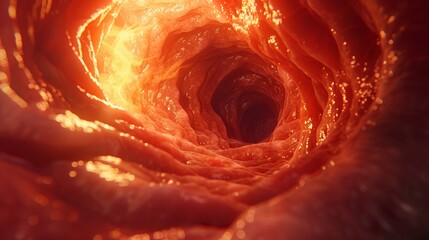 3d medical animation of blood vessel  cholesterol particles and blood flow in heart disease