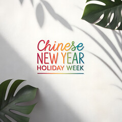 Chinese New Year Holiday Week Celebration, Lunar New Year Festival Week, Spring Festival Holiday China, Chinese New Year Golden Week, Lunar New Year Cultural Celebration