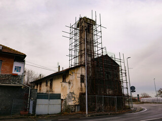 La Madonnina church ruins in Settimo Torinese