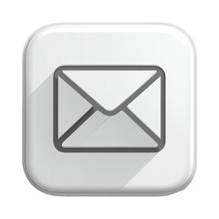 Envelope Icon on White Background.