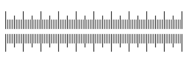 Measurement ruler chart displaying a 10 centimeter scale with clear numeric markings. Simple and precise length measurement concept suitable for mathematics, education, sewing, sizing