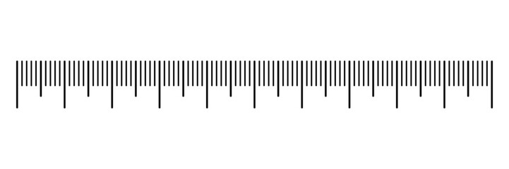 Measuring chart with 10 centimeters showing a clear ruler scale and numbered markings. Length measurement concept suitable for math, distance, height, sewing tools, education, and design use.