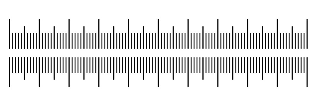Measurement ruler chart displaying a 10 centimeter scale with clear numeric markings. Simple and precise length measurement concept suitable for mathematics, education, sewing, sizing