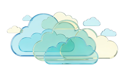 Abstract Translucent Clouds