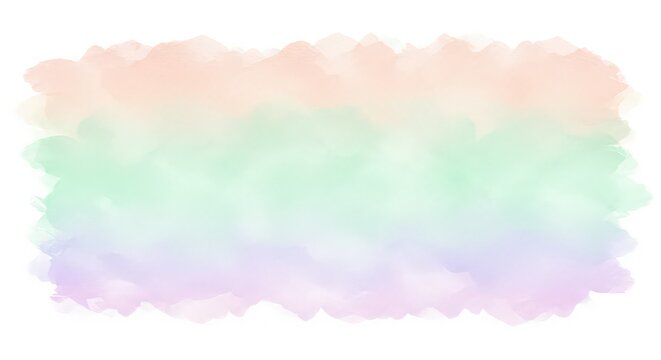 Soft pastel watercolor gradient background with gentle peach, green, and purple hues creating a dreamy, ethereal texture. - Powered by Adobe