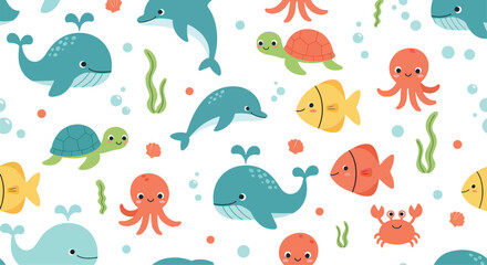 Playful underwater friends © Tshirt