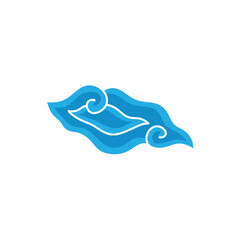 Indonesian mega cloudy batik motif vector illustration.