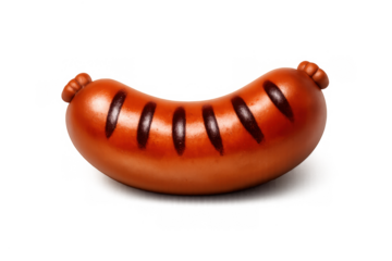 Grilled bratwurst icon for culinary design projects and digital applications