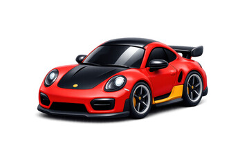 Fototapeta premium Sleek sports car illustration with modern design and simple composition for automotive enthusiasts