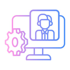 Obraz premium settings Line Gradient Icon