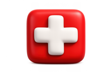 Swiss cross icon design for swiss culture and healthcare themes