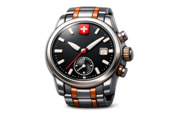 Elegant swiss timepiece design featuring classic watch with modern details for luxury fashion