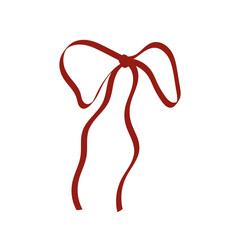 Hand-drawn decorative sketch of vintage holiday bows for gift wrapping or hair accessories. Hand-drawn linear vector illustration for Christmas, Valentine's Day, greeting cards, and invitations.