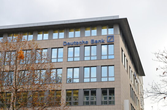 Deutsche Bank office building exterior in Stuttgart, Germany