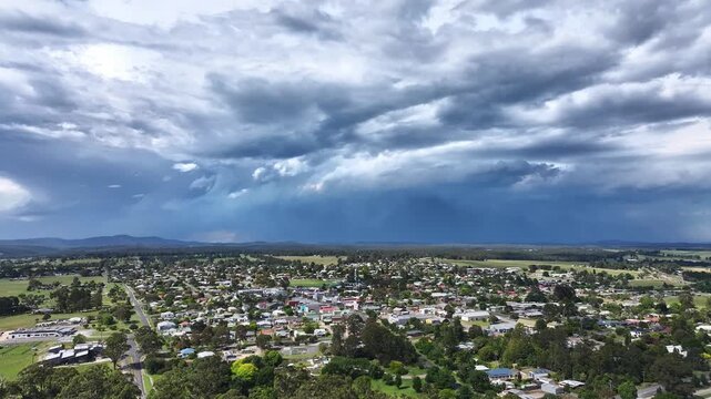 Spectacular aerial footage of Orbost Victoria Australia