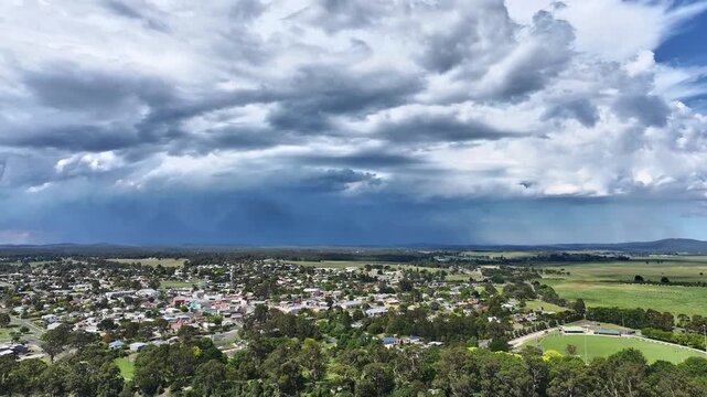 Spectacular aerial footage of Orbost Victoria Australia