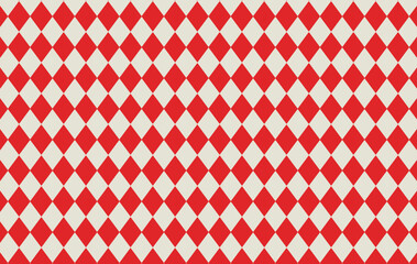 Xmas red plaid texture with gold line. Argyle geometric diamond abstract pattern. Christmas design wrapping bg.  Red geometric  geometric pattern. Red rhombus pattern.  