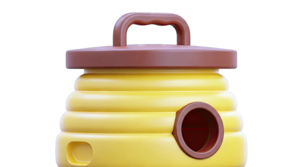 Cartoon Beehive with Handle