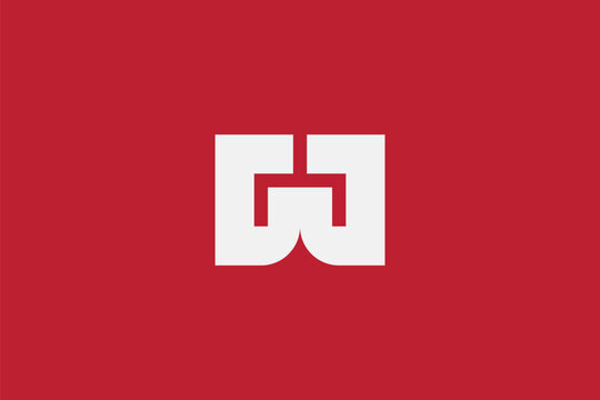 A modern graphic design of an abstract white letter W logo on a solid red background. The minimalist, geometric design forms a bold symbol suitable for corporate branding. - Powered by Adobe