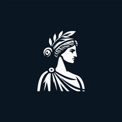 Ancient Roman Lady Logo