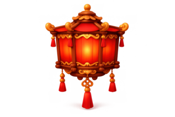 Ornate palace lantern illustration for festive decoration and design