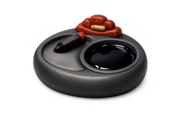 Traditional calligraphy inkstone design for artistic creation and decor