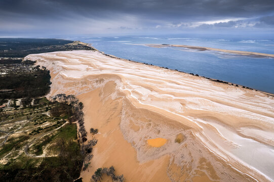 Dune du Pilat gel&eacute;e