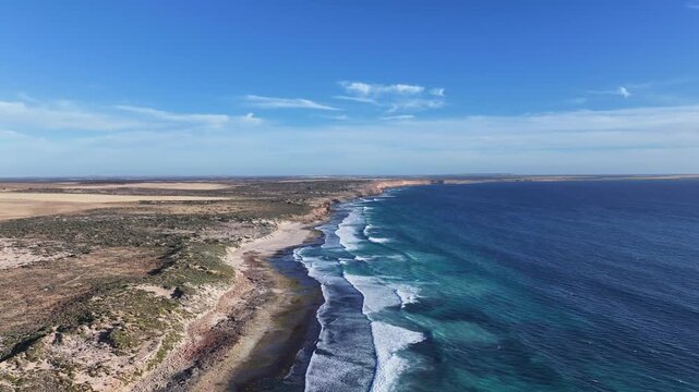 Aerial footage of Streaky Bay South Australia