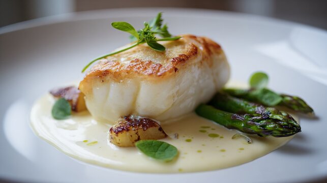 Scandinavian cod with beurre blanc minimalism