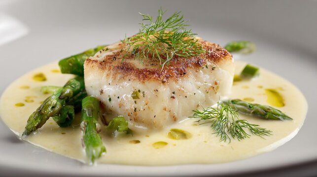Scandinavian cod with beurre blanc minimalism