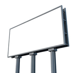 Obraz premium Blank Billboard White with Copy Space 3D Render