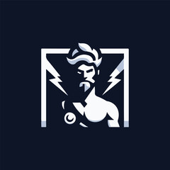 Zeus God of Thunder Logo