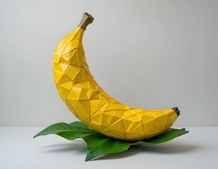 Yellow ripe banana isolated on a white background