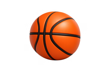 Dynamic basketball icon for sports design and illustration projects