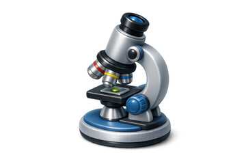 Cartoon microscope illustration for science and education themed design projects
