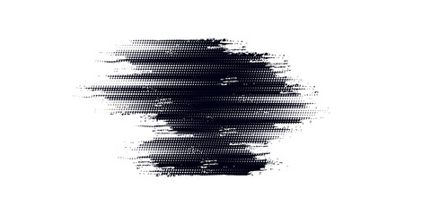 Dots halftone white and dark blue vector line color pattern gradient grunge texture background. grunge brush strokes ink paint isolated on white background. modern