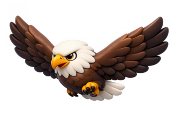 Majestic american eagle illustration for nature and wildlife designs