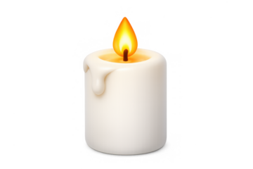 Candlelight remembrance icon for memorials and tribute designs