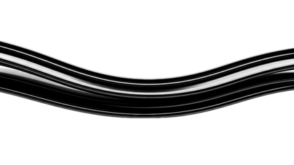Abstract Black Wavy Lines on White