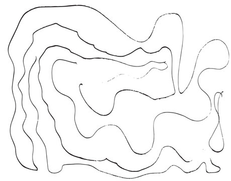 Drage race map Black outline sketch and cartoon silhouette art design featuring a vector illustration of a human body, face, and hand in a hand drawn drawing style