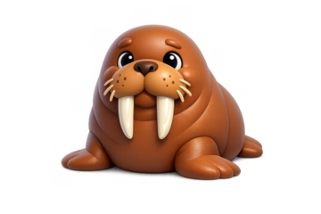 Charming walrus icon for digital projects and winter themes