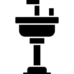 Wash Basin Icon Vector Element