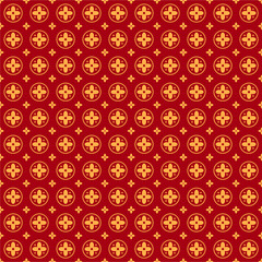 Chinese Pattern New Year. Red Chinese Pattern for Imlek. Oriental Pattern. Red Seamless Pattern. Japanese Seamless Pattern. Asian Oriental Pattern.