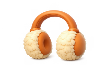 Cozy ear muffs icon for winter design and decoration projects