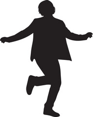 Businessman in motion